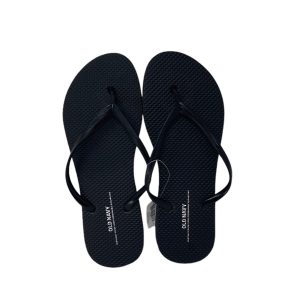 Old Navy Flip Flop Sandals Summer for Woman Black Rubber 737433-00-1 - Picture 9 of 10